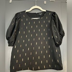 Black Top with Gold Accents